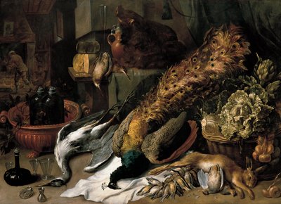 Still Life with a Wine Cooler by Frans Snyders or Snijders